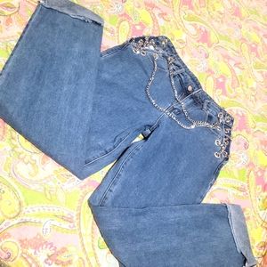 Stylish chain pants